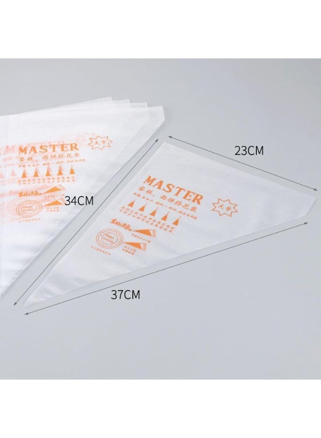 DUNISO 100pcs Thickened Disposable Anti-Burst Piping Bags, Cake Cream Pastry Bag, Dessert Biscuit Piping Bag, Household Baking Tool, Cake Decorating Tools 37cm*23cm - Image 2